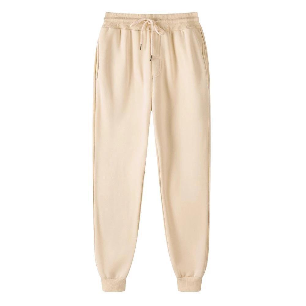 Women's Relaxed High-Waist Jogger Pants with Elastic Waistband, Drawstring, and Ribbed Cuffs