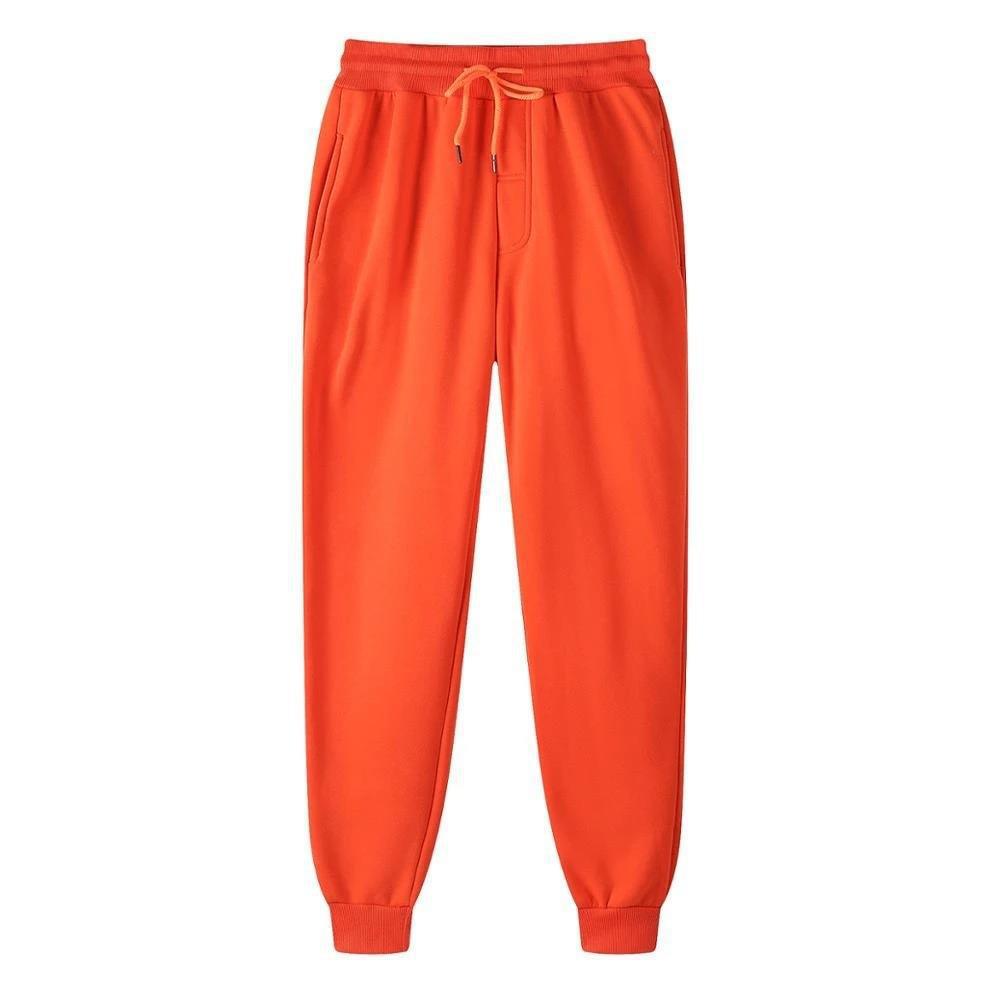 Women's Relaxed High-Waist Jogger Pants with Elastic Waistband, Drawstring, and Ribbed Cuffs