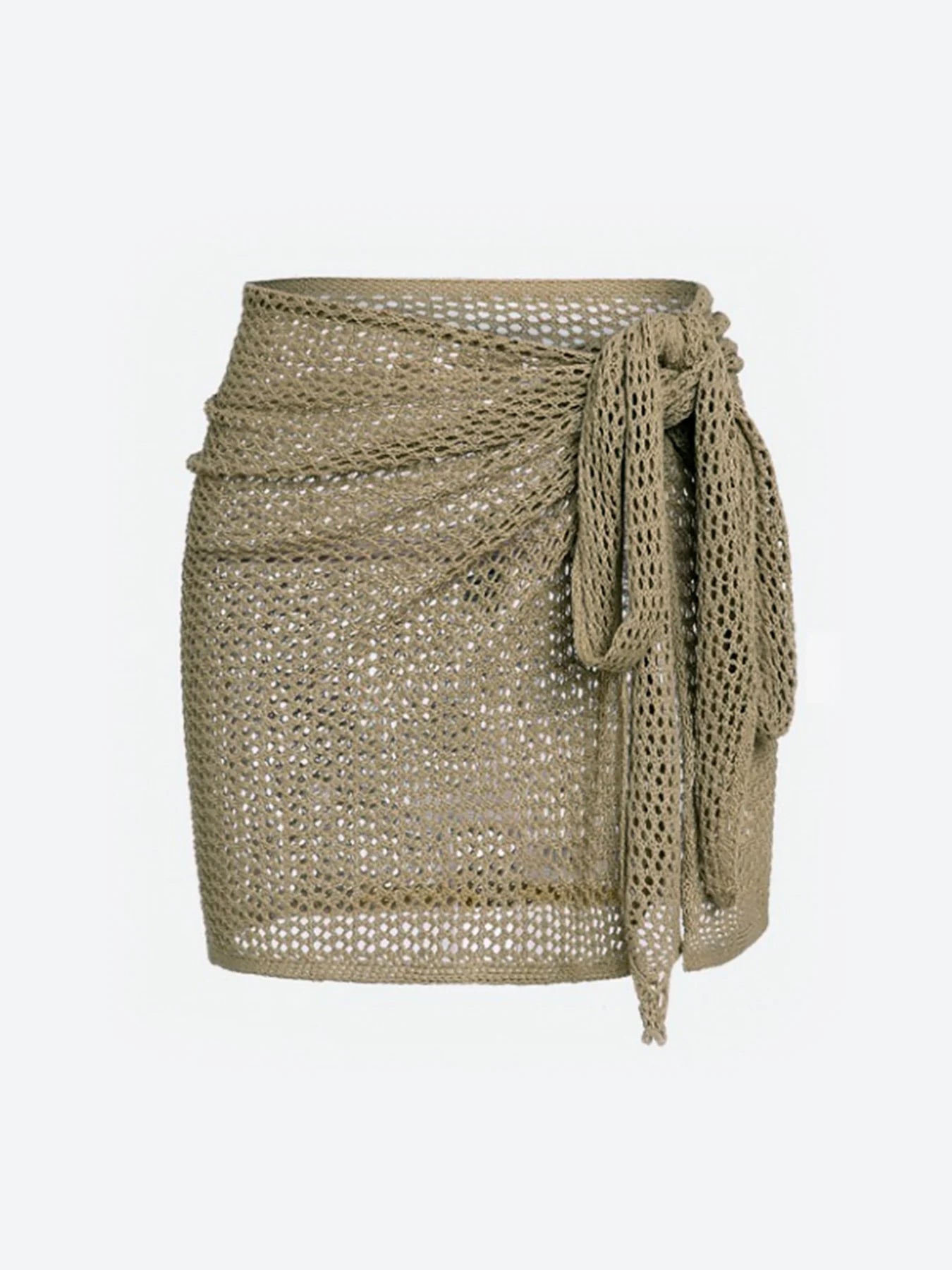 Women's Sheer Knit Beach Cover-Up Skirt