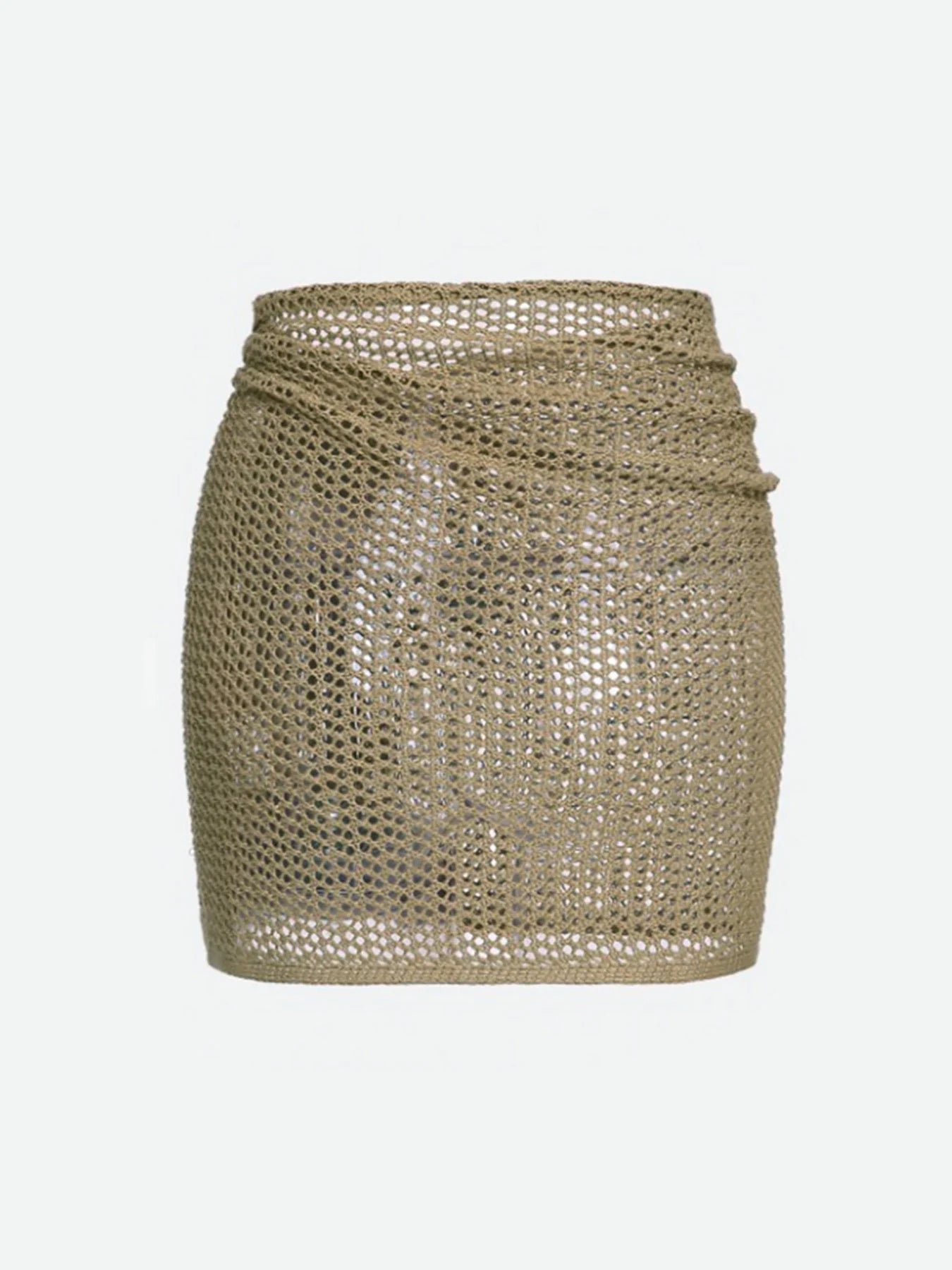 Women's Sheer Knit Beach Cover-Up Skirt