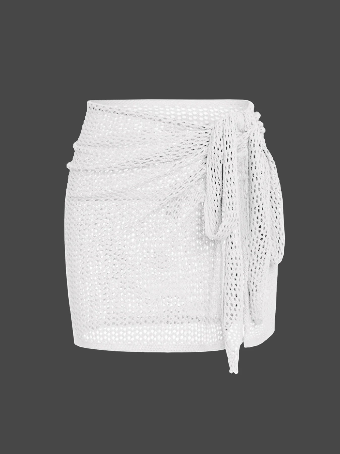 Women's Sheer Knit Beach Cover-Up Skirt