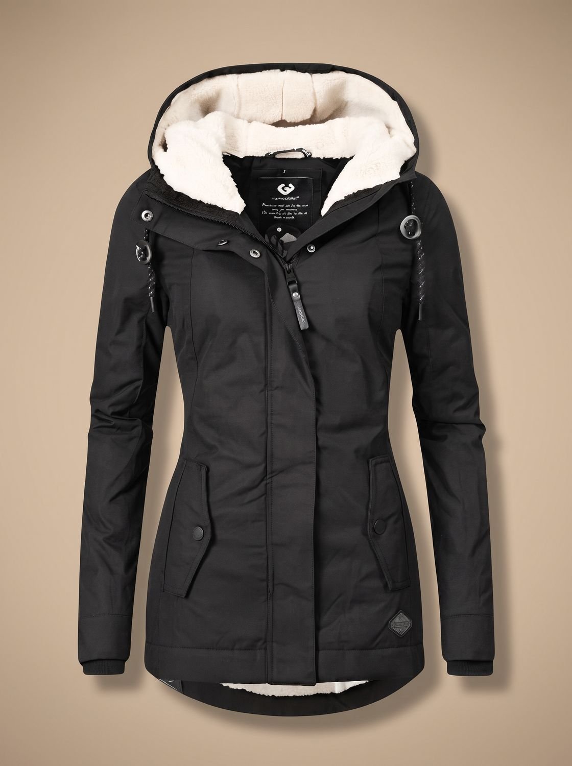 Women's Sherpa-Lined Waterproof Hooded Jacket