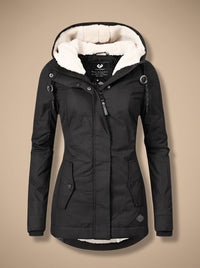 Women's Sherpa-Lined Waterproof Hooded Jacket