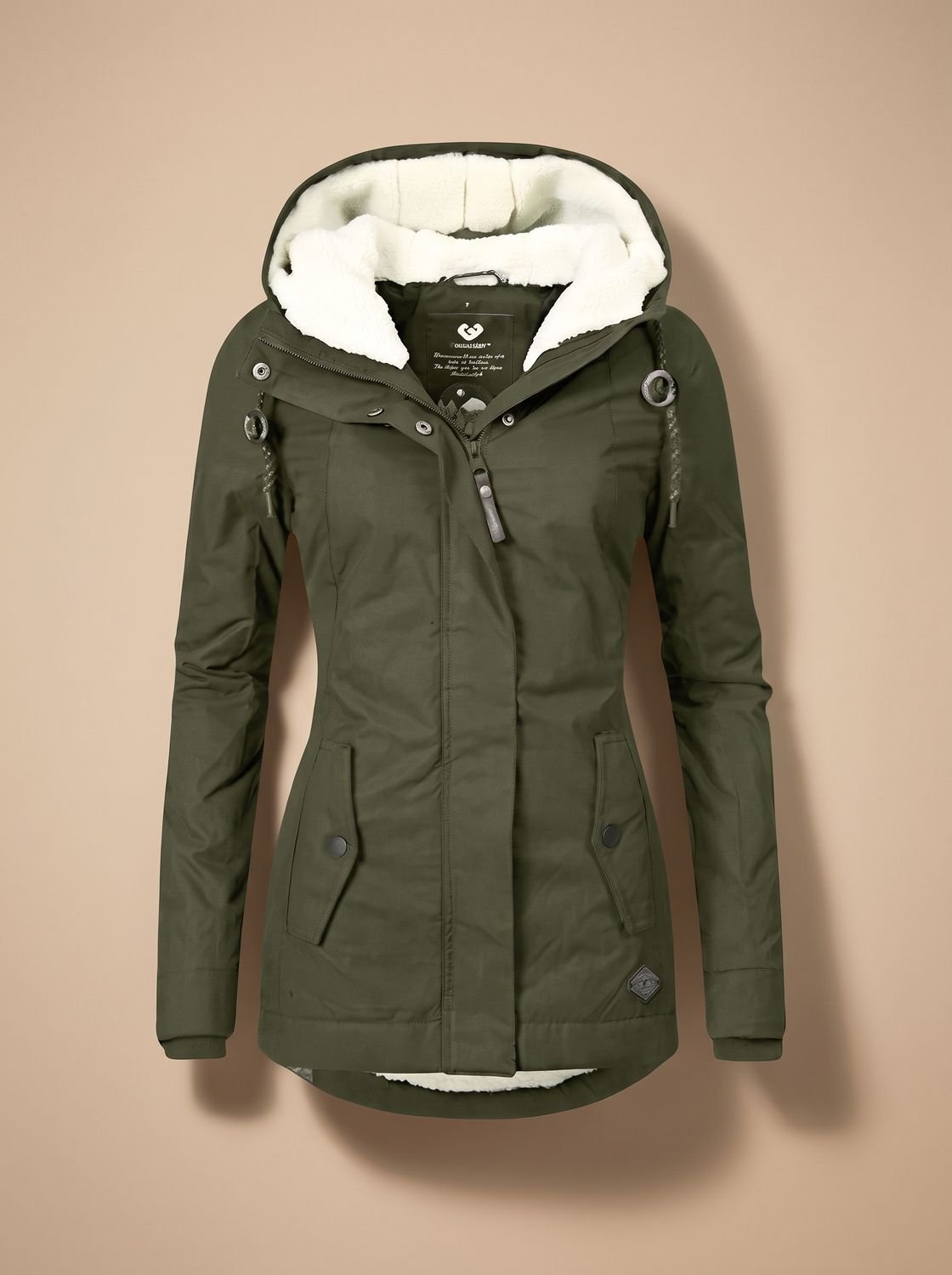 Women's Sherpa-Lined Waterproof Hooded Jacket