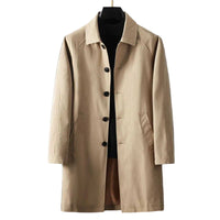Women's Short Trench Coat with Collar