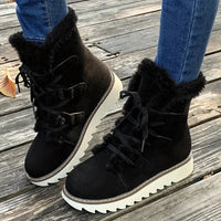 Women's Snow Boots Lined with Faux Fur