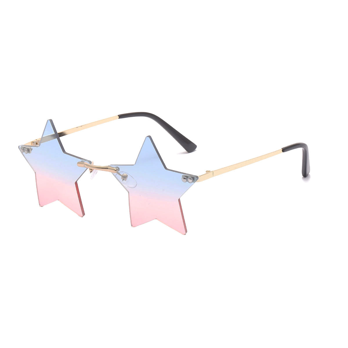 Women's Star-Frame Sunglasses with Gradient Lenses