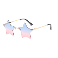 Women's Star-Frame Sunglasses with Gradient Lenses