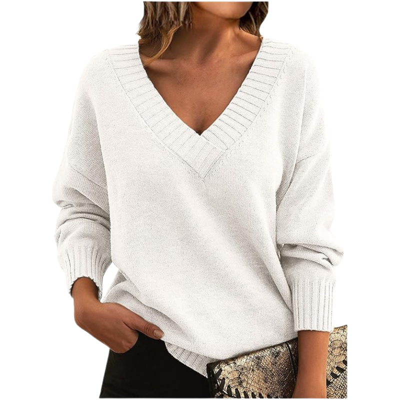 Women's V-Neck Winter Sweater