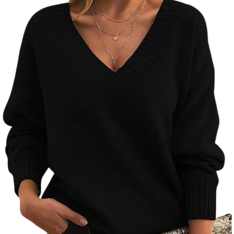 Women's V-Neck Winter Sweater