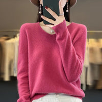 Women's V-Neck Wool Sweater