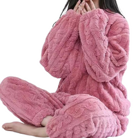 Women's Warm Fleece Pajama Set