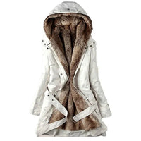 Women's Warm Winter Jacket with Faux Fur and Stylish Lining