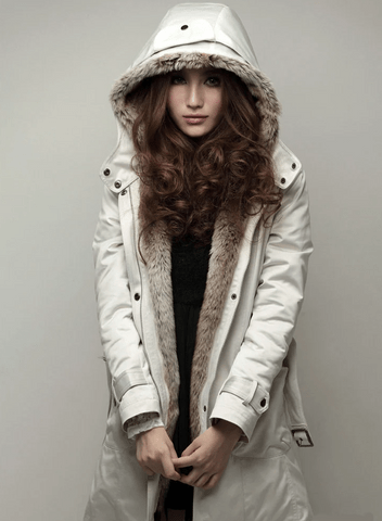 Women's Warm Winter Jacket with Faux Fur and Stylish Lining