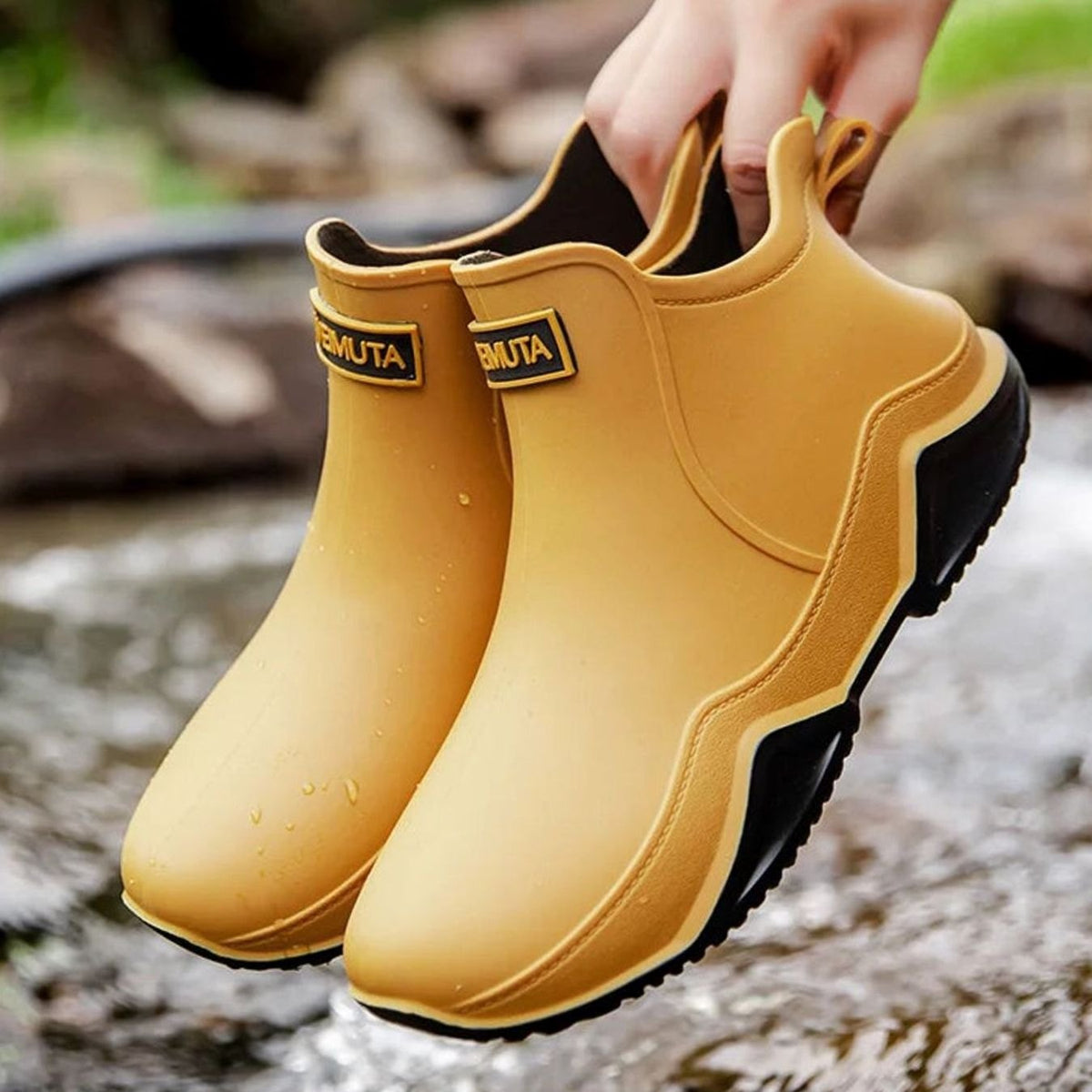 Women's Waterproof Slip-On Outdoor Chelsea Rain Boots