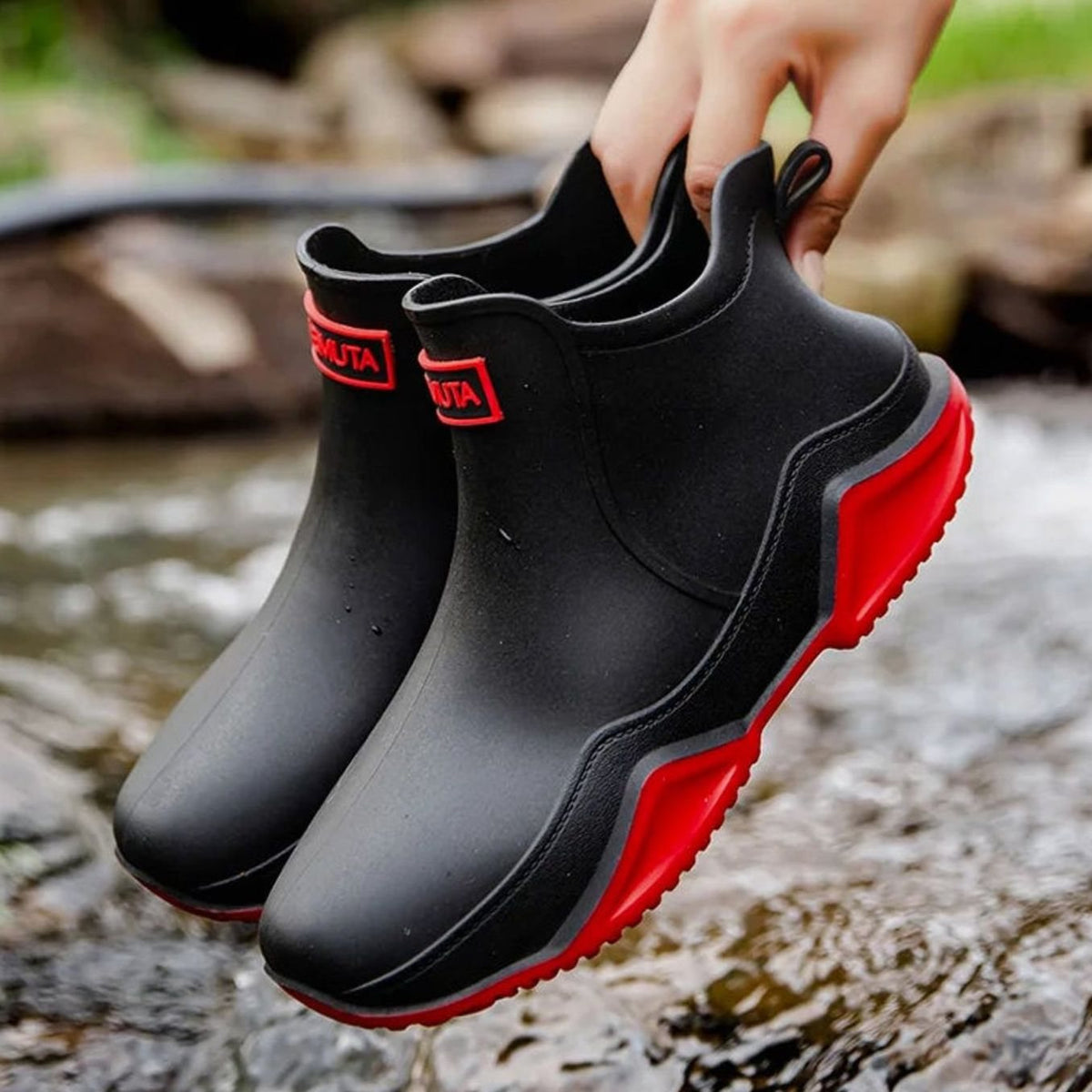 Women's Waterproof Slip-On Outdoor Chelsea Rain Boots