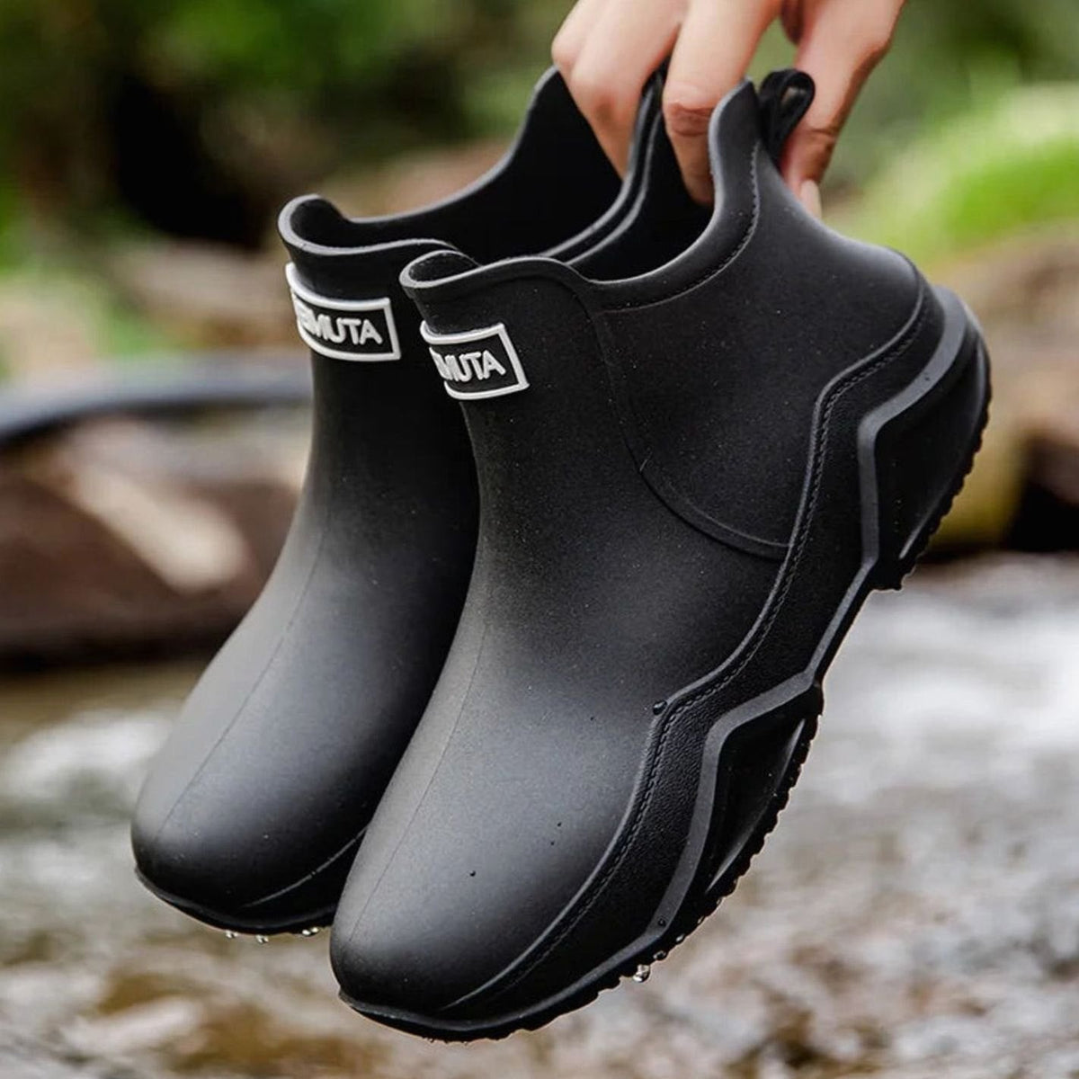 Women's Waterproof Slip-On Outdoor Chelsea Rain Boots
