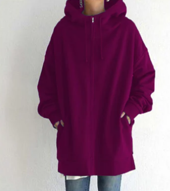 Women's Zip Hoodie for Autumn/Winter