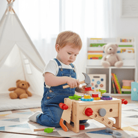 WOODCRAFT - Wooden Activity Box for Toddlers