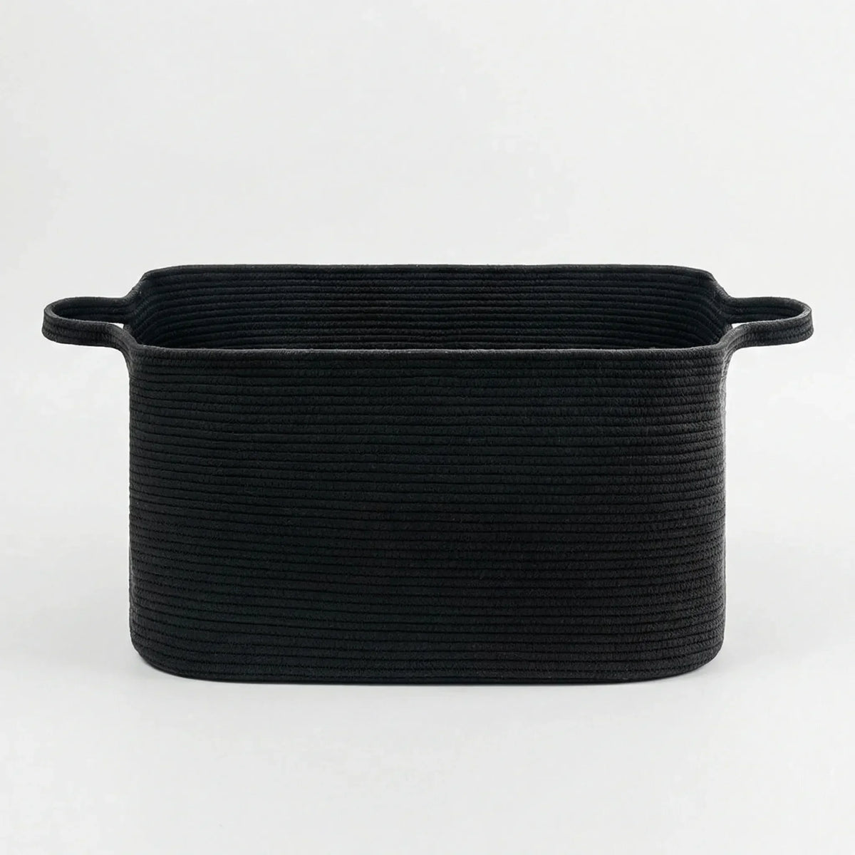 Woven Open Storage Basket with Handles
