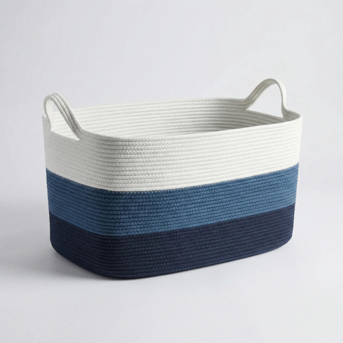 Woven Open Storage Basket with Handles