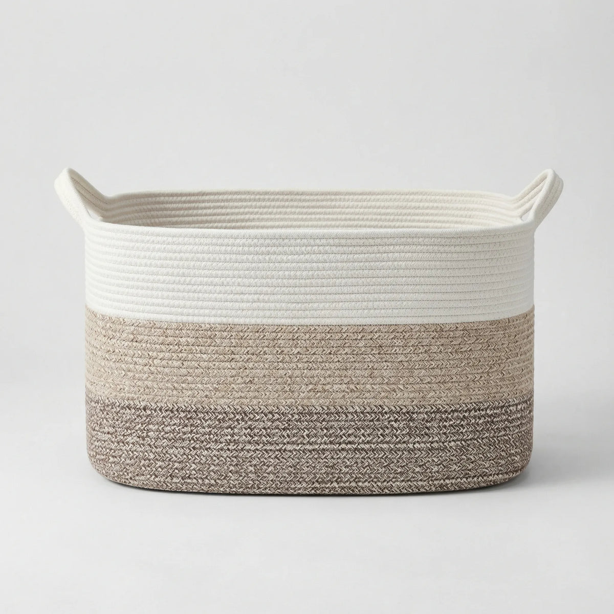 Woven Open Storage Basket with Handles